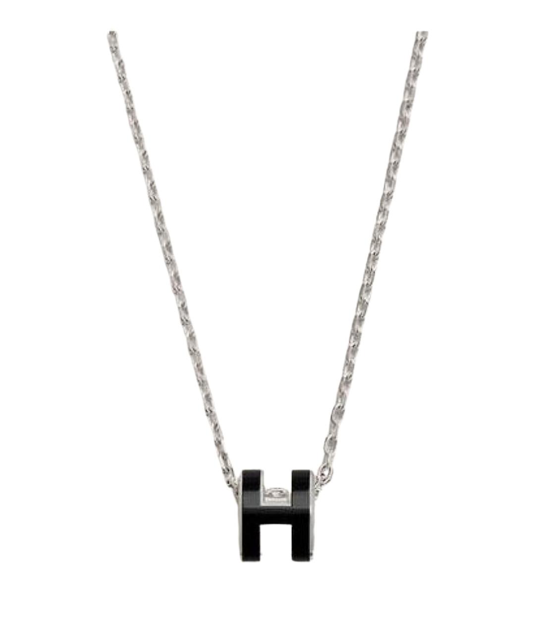 HERMES Черная металлическая подвеска, фото 1