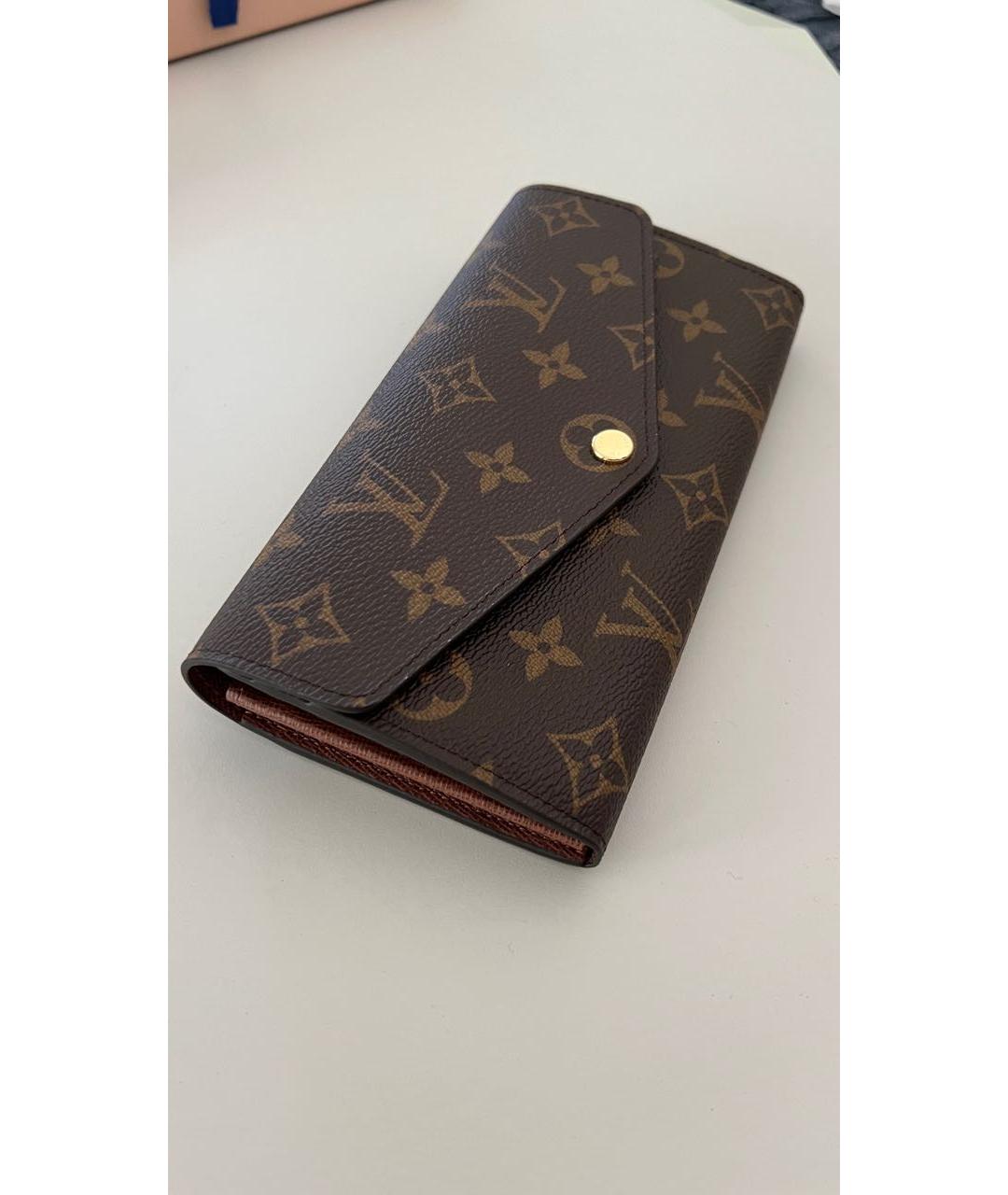 LOUIS VUITTON Коричневый кошелек, фото 2
