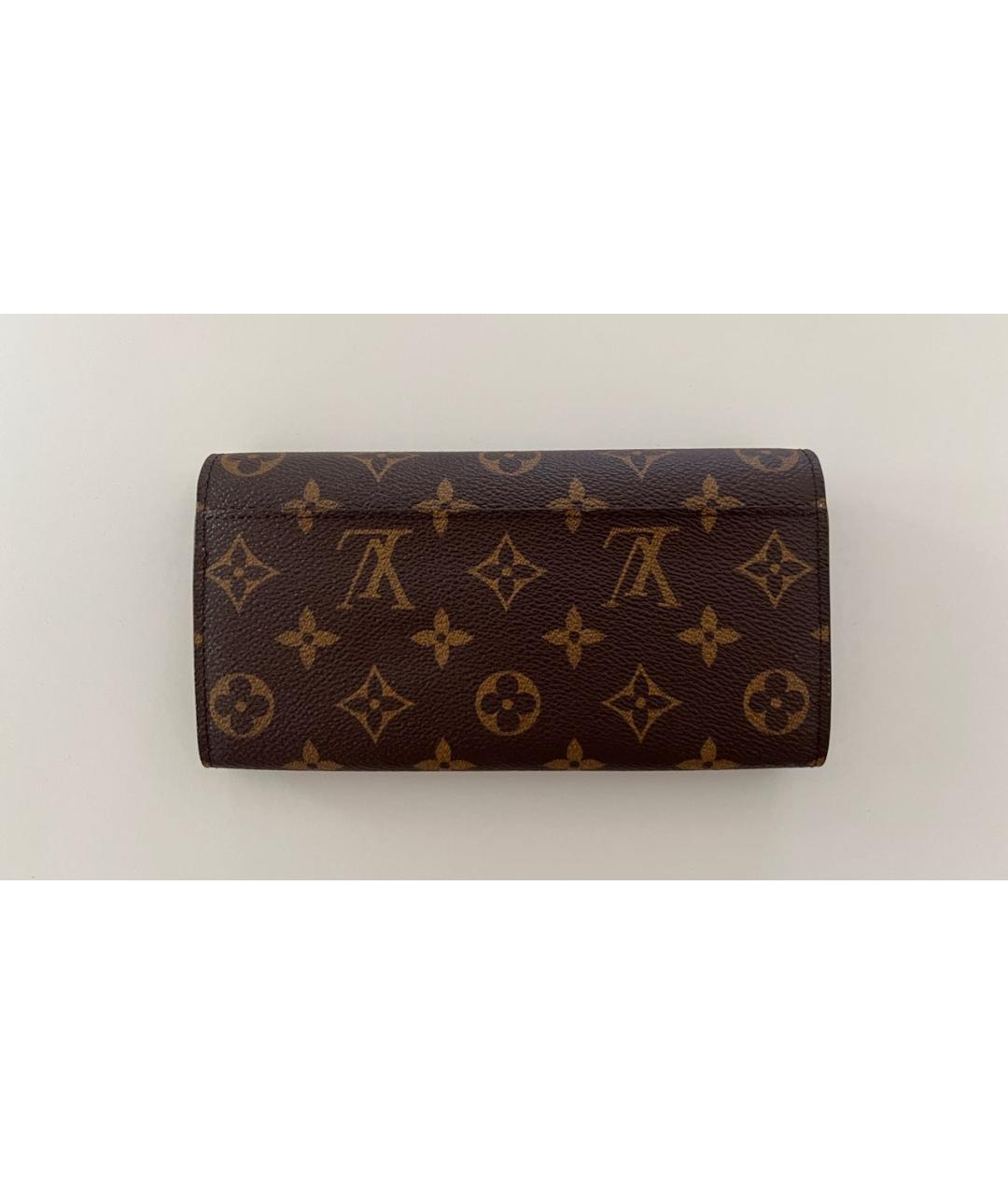 LOUIS VUITTON Коричневый кошелек, фото 3