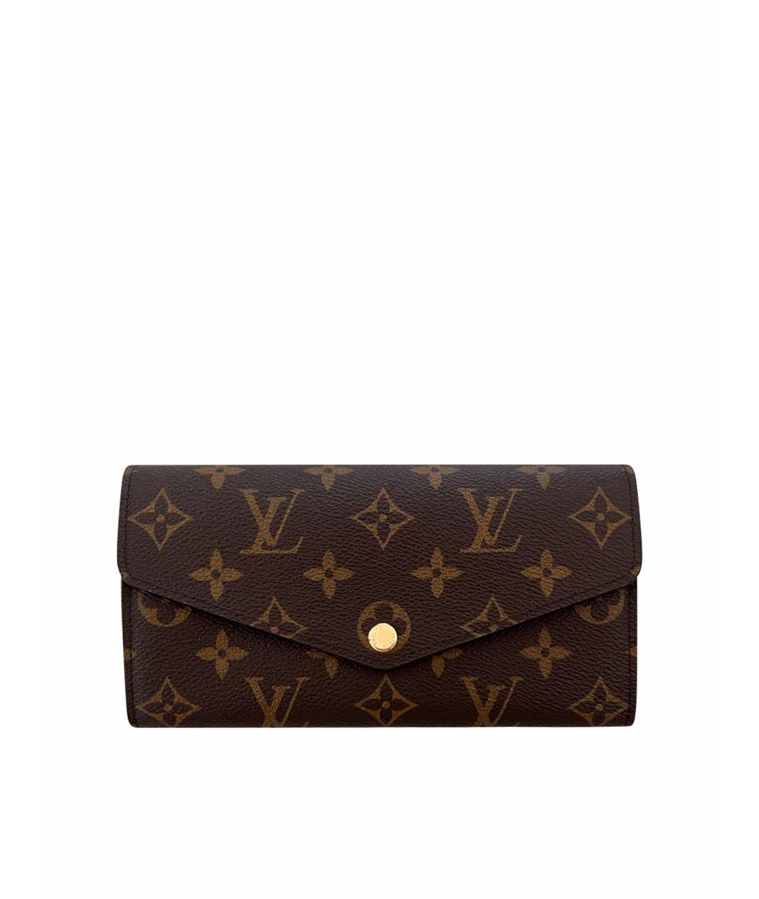 LOUIS VUITTON Коричневый кошелек, фото 1