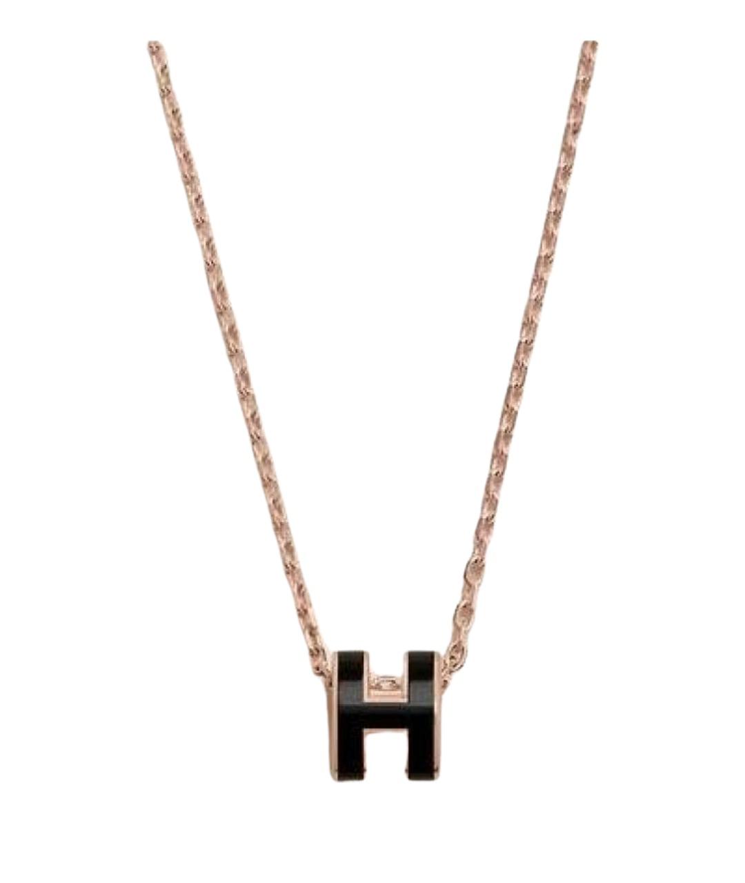 HERMES Черная металлическая подвеска, фото 1