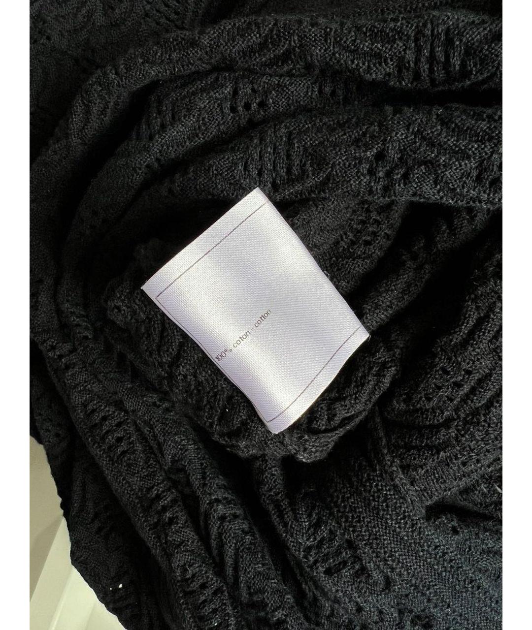 CHANEL Черное хлопковое повседневное платье, фото 8