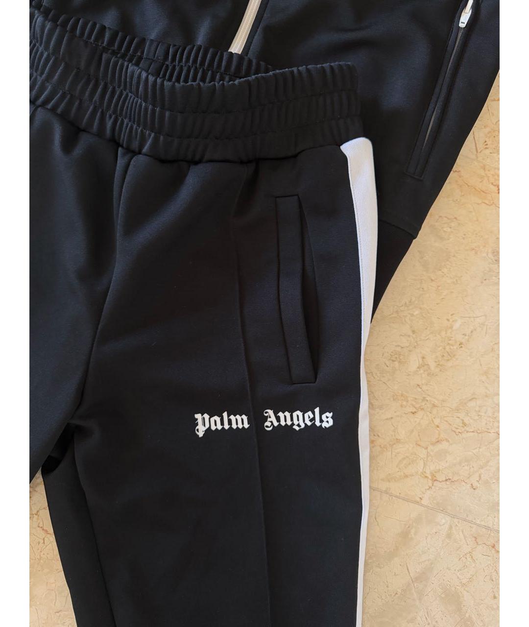PALM ANGELS Черные полиэстеровые спортивные брюки и шорты, фото 3