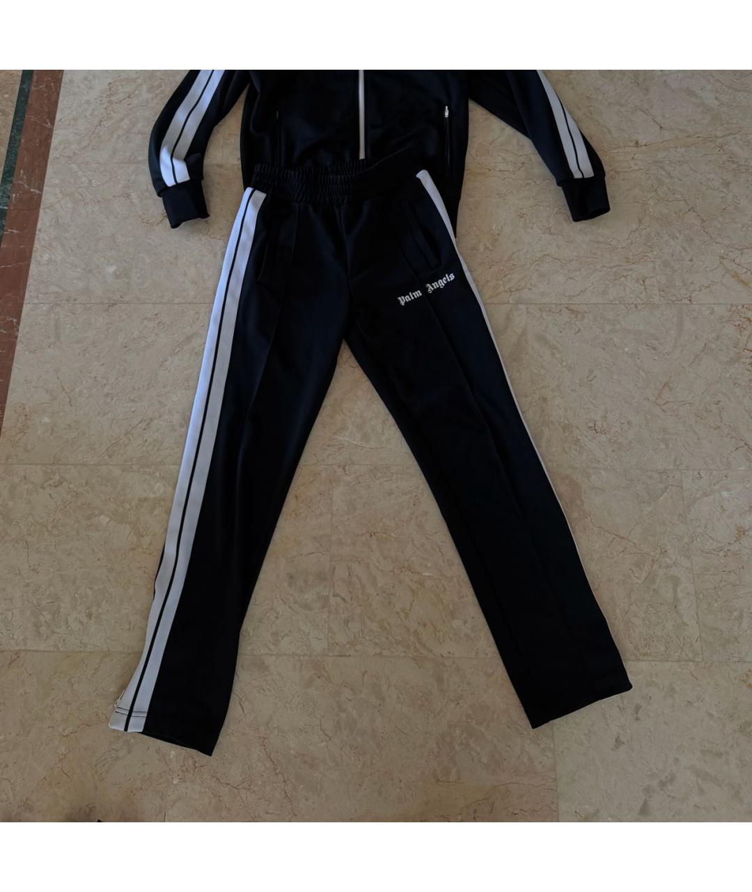 PALM ANGELS Черные полиэстеровые спортивные брюки и шорты, фото 7