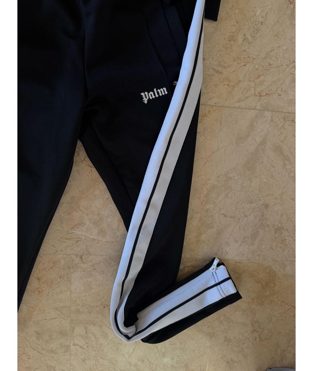PALM ANGELS Черные полиэстеровые спортивные брюки и шорты, фото 4