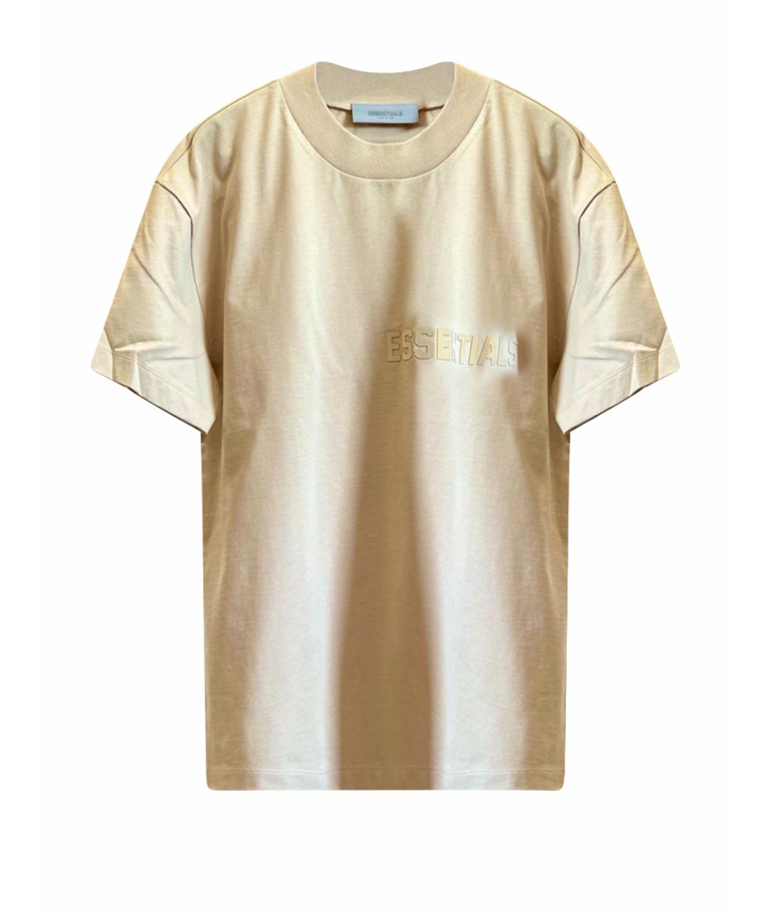 FEAR OF GOD ESSENTIALS Желтая хлопковая футболка, фото 1