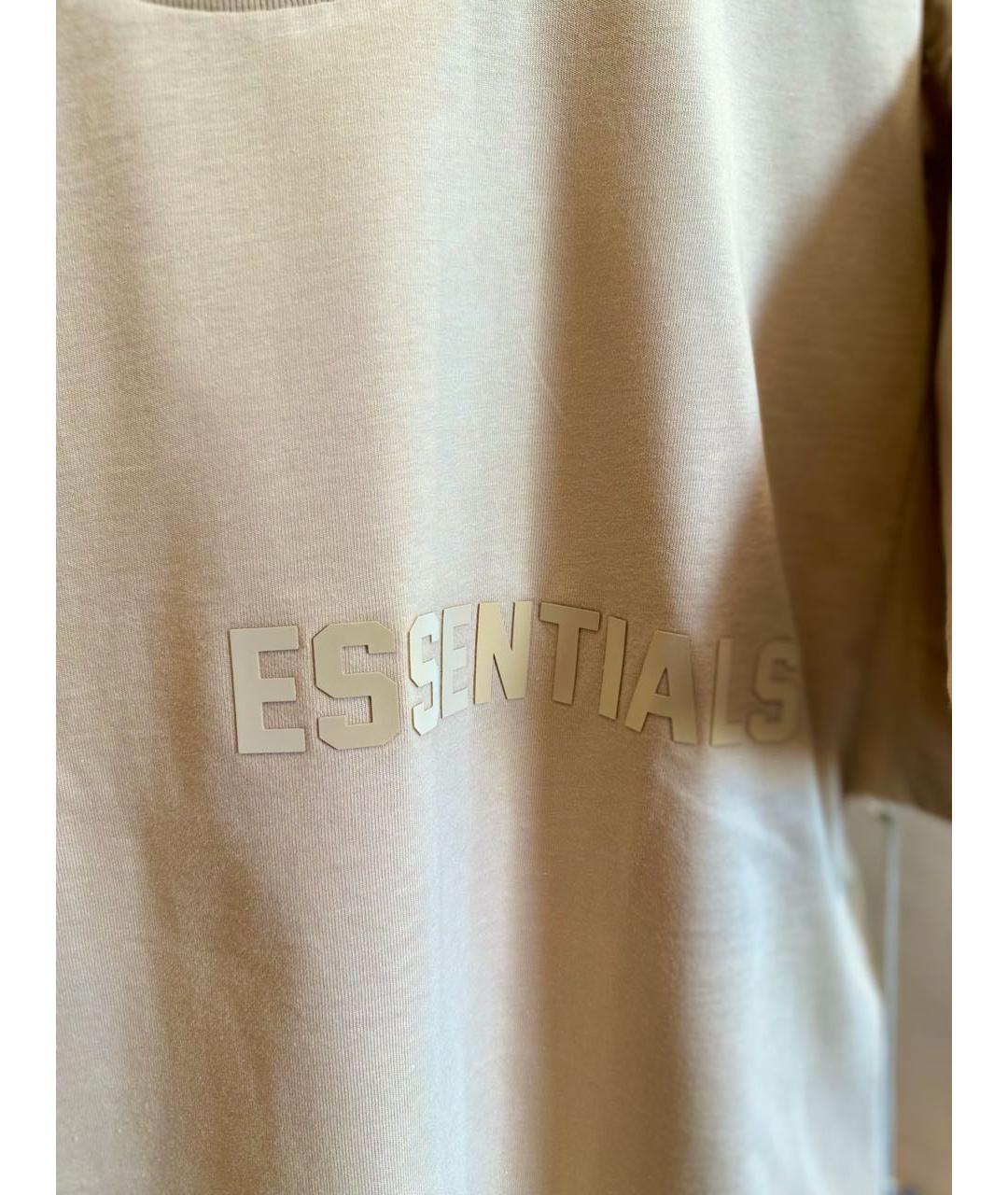 FEAR OF GOD ESSENTIALS Желтая хлопковая футболка, фото 2