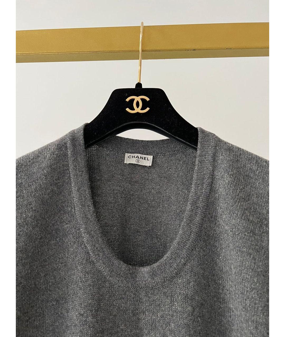 CHANEL Серое повседневное платье, фото 8