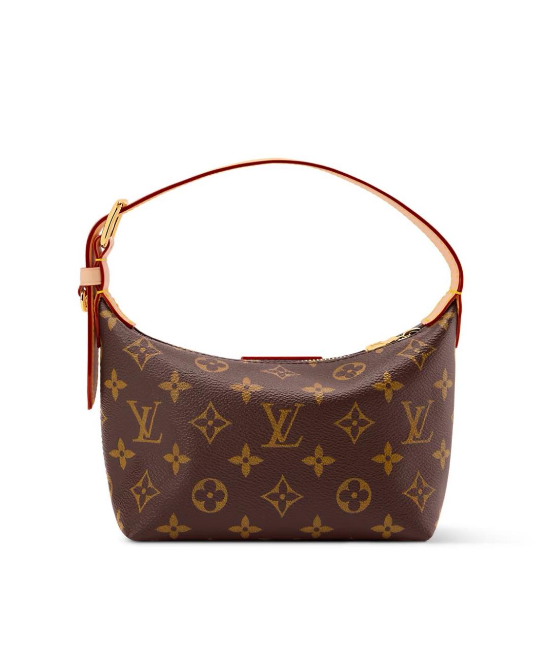LOUIS VUITTON Коричневая сумка через плечо из канвы, фото 4