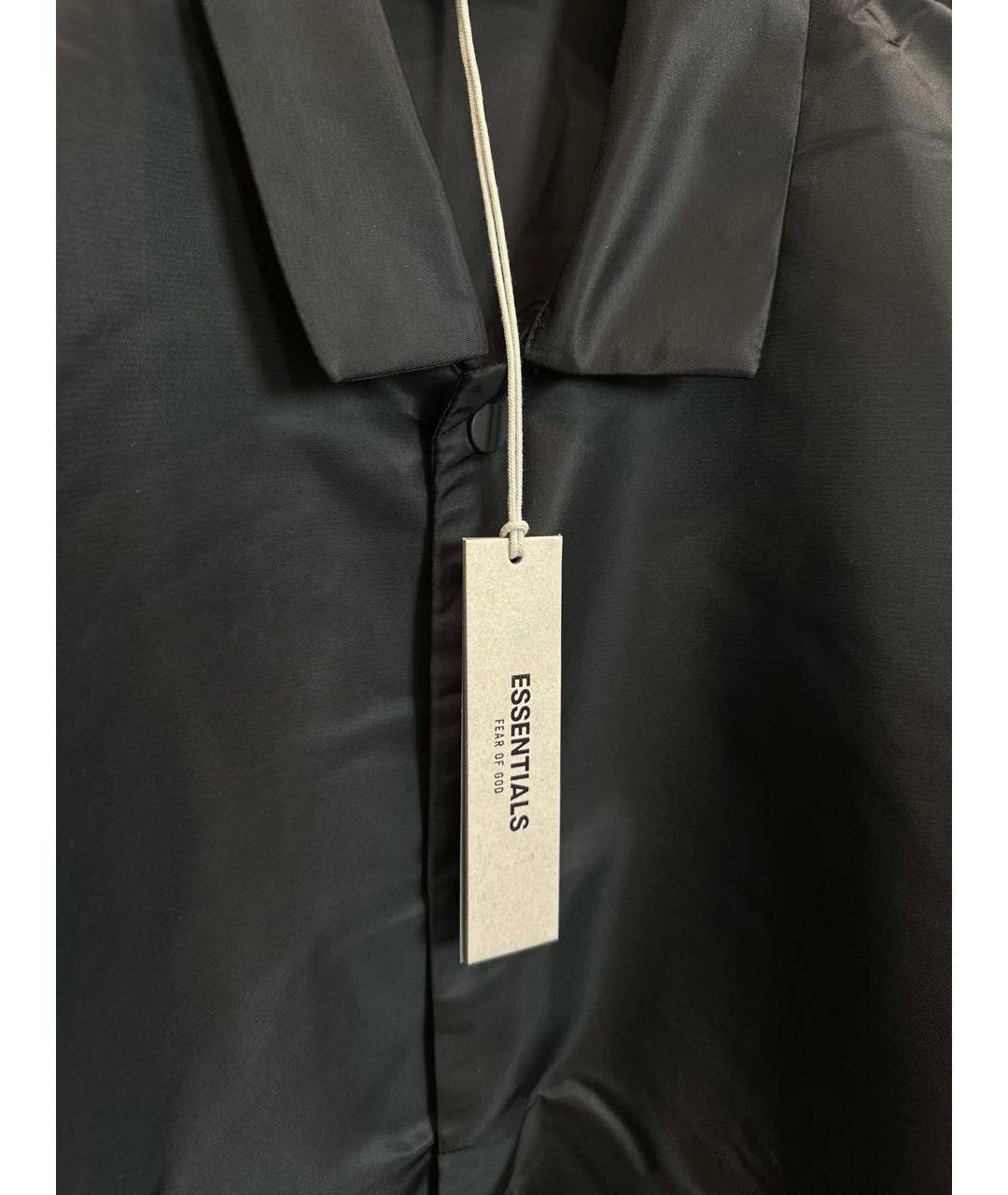 FEAR OF GOD ESSENTIALS Черная хлопковая куртка, фото 4