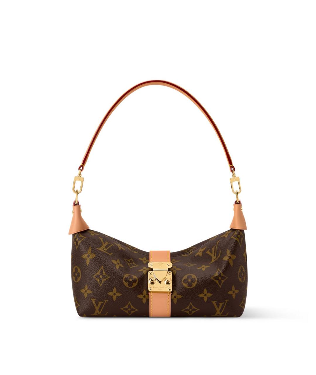 LOUIS VUITTON Коричневая сумка через плечо из канвы, фото 1
