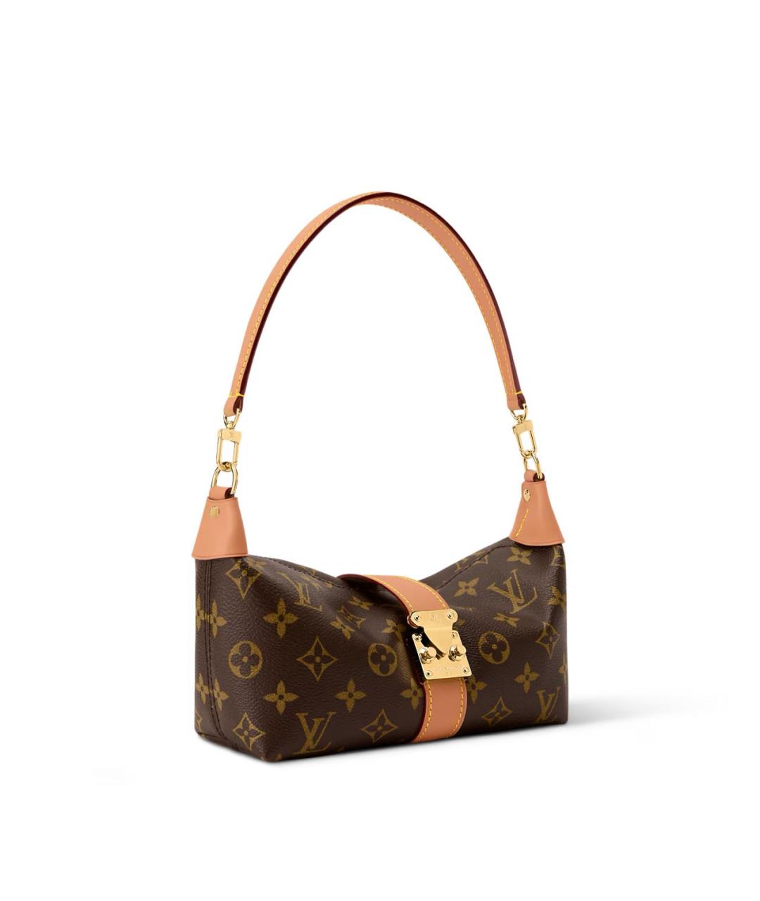 LOUIS VUITTON Коричневая сумка через плечо из канвы, фото 2