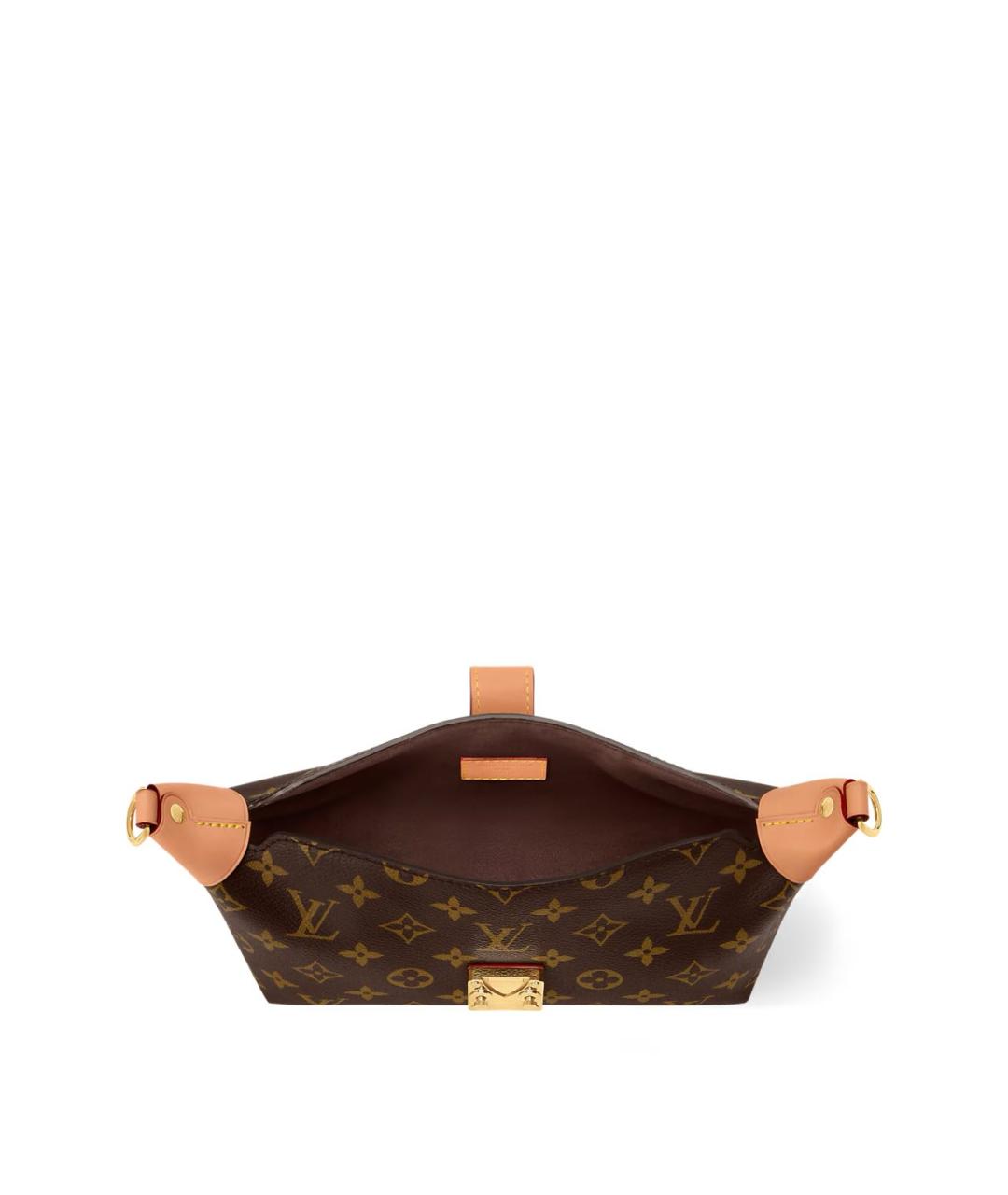 LOUIS VUITTON Коричневая сумка через плечо из канвы, фото 3