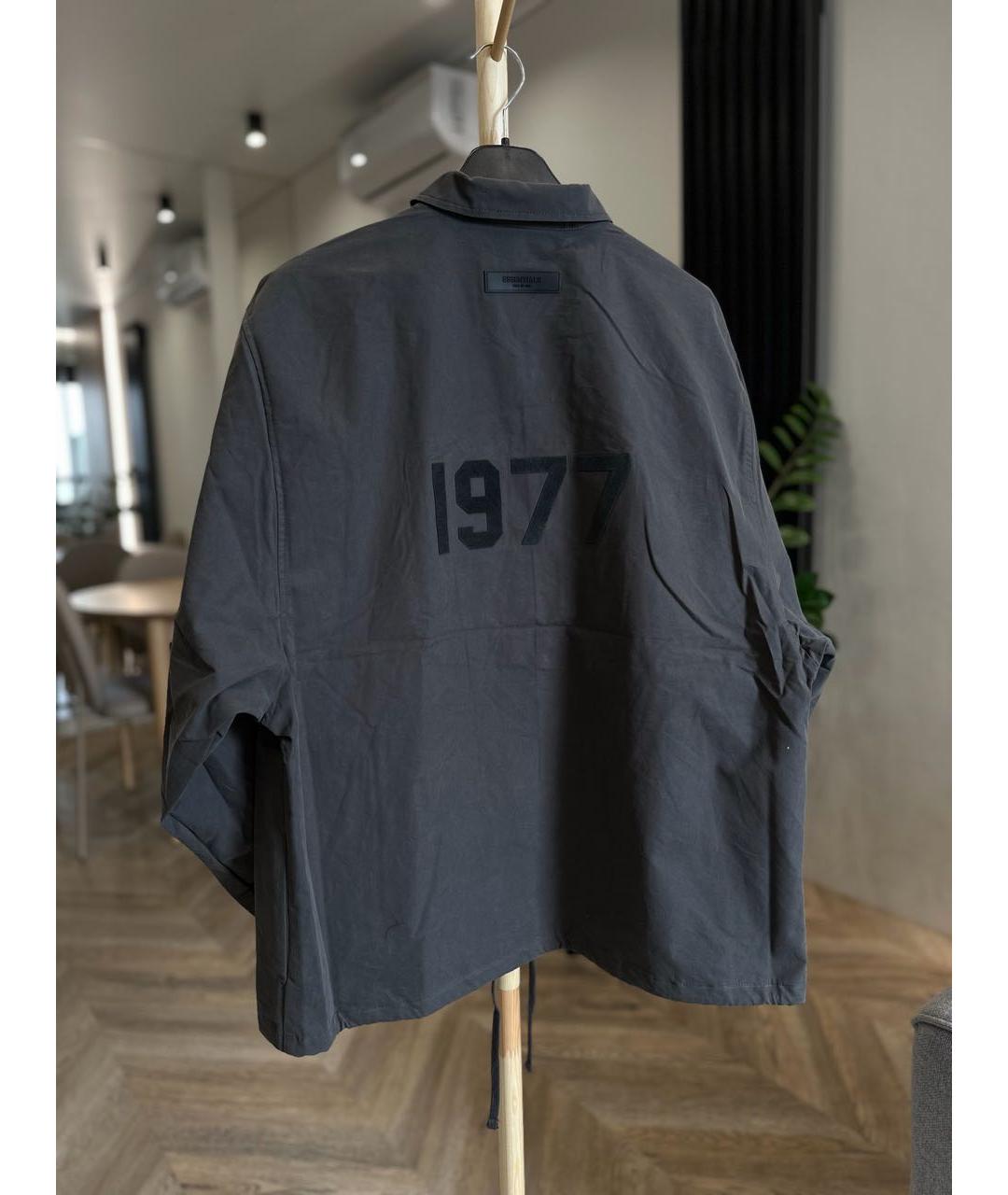 FEAR OF GOD ESSENTIALS Черная хлопковая куртка, фото 2