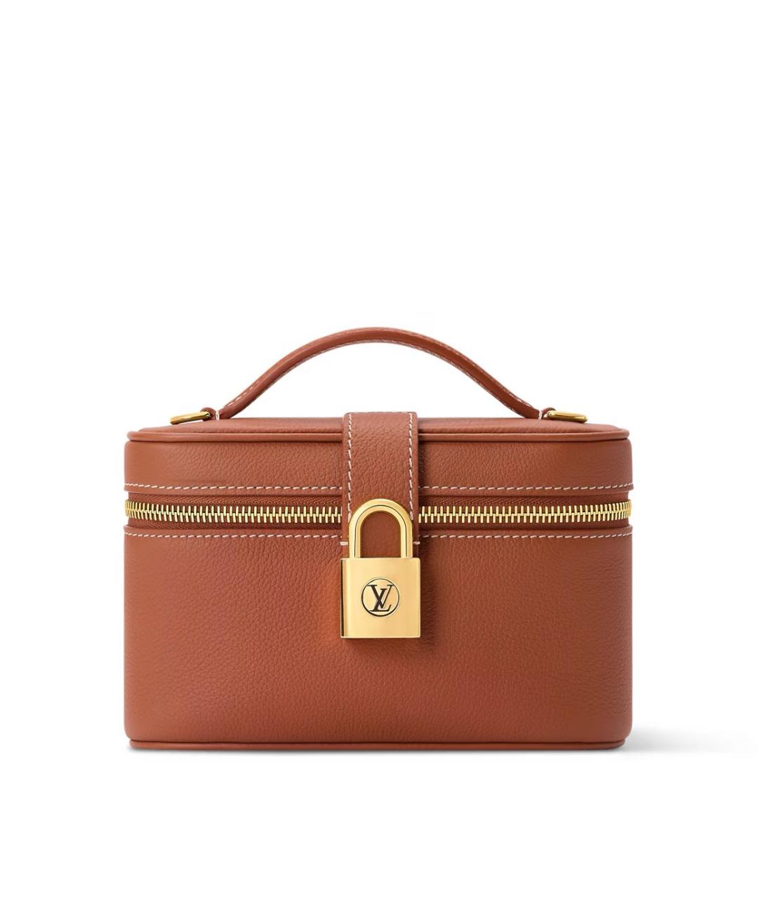 LOUIS VUITTON Коричневая кожаная сумка через плечо, фото 1
