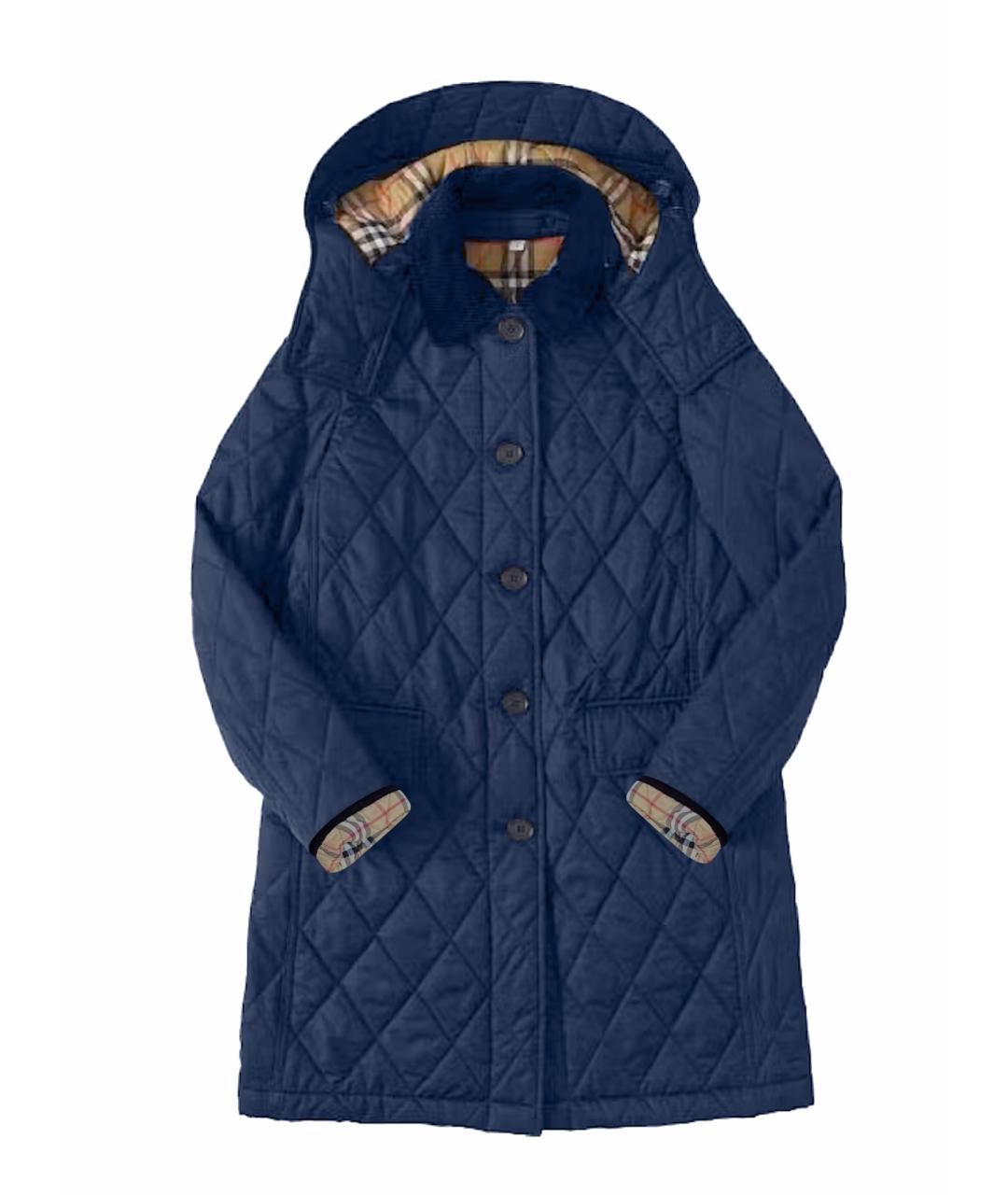 BURBERRY Черное хлопковое пальто, фото 1