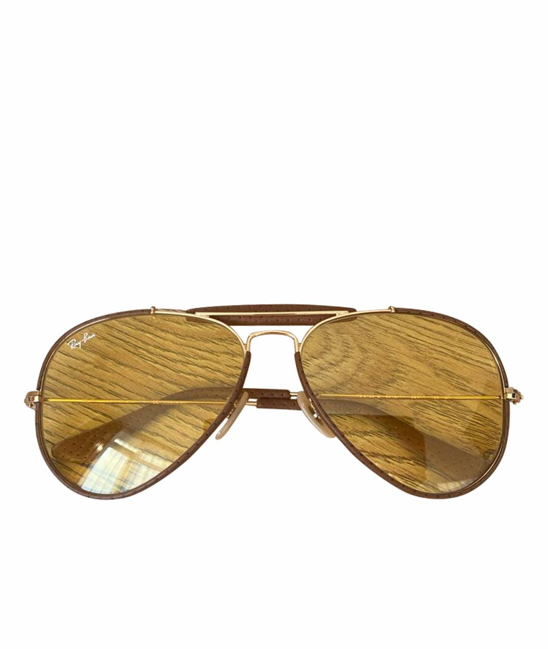 RAY BAN Коричневые солнцезащитные очки, фото 1