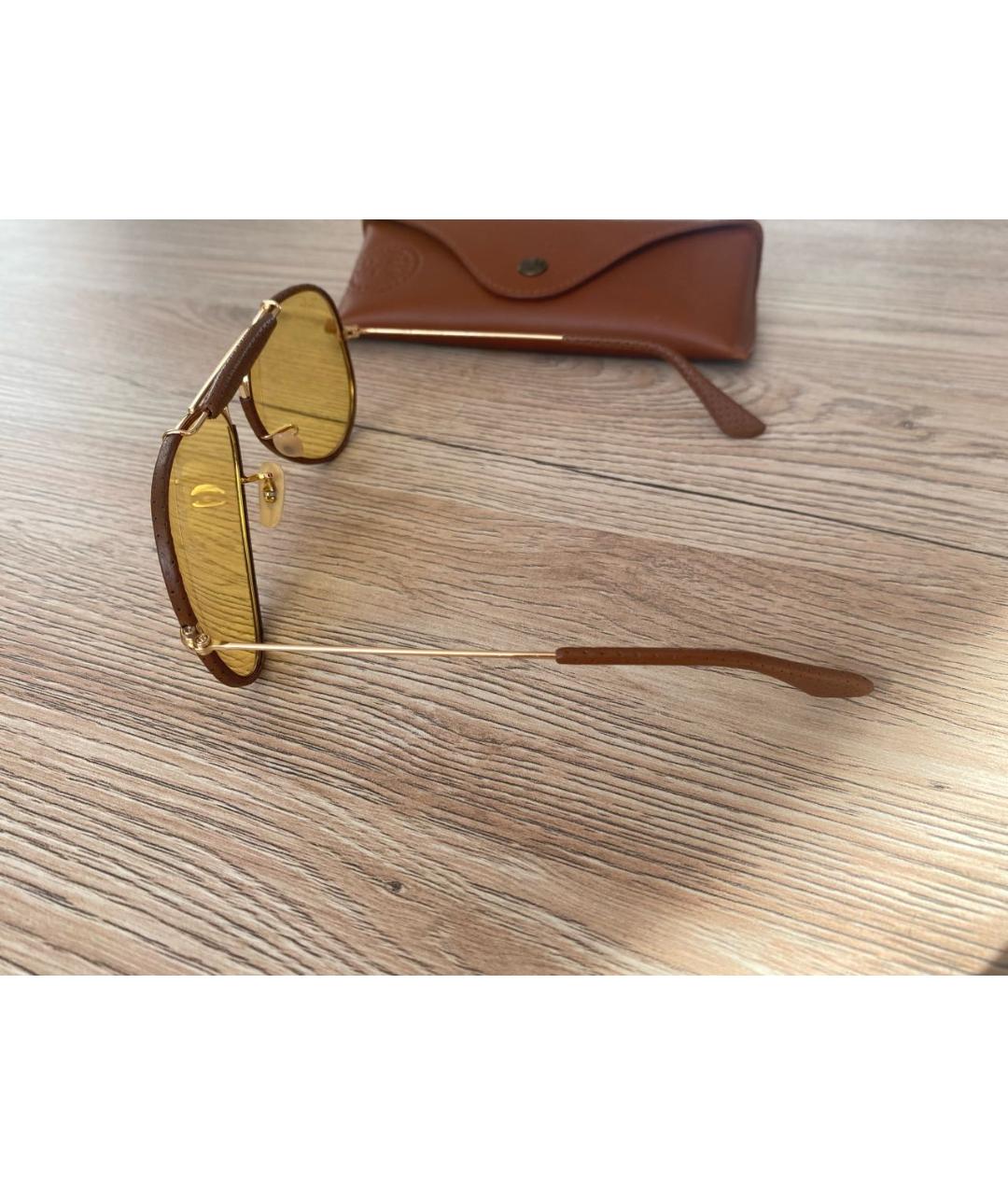 RAY BAN Коричневые солнцезащитные очки, фото 2