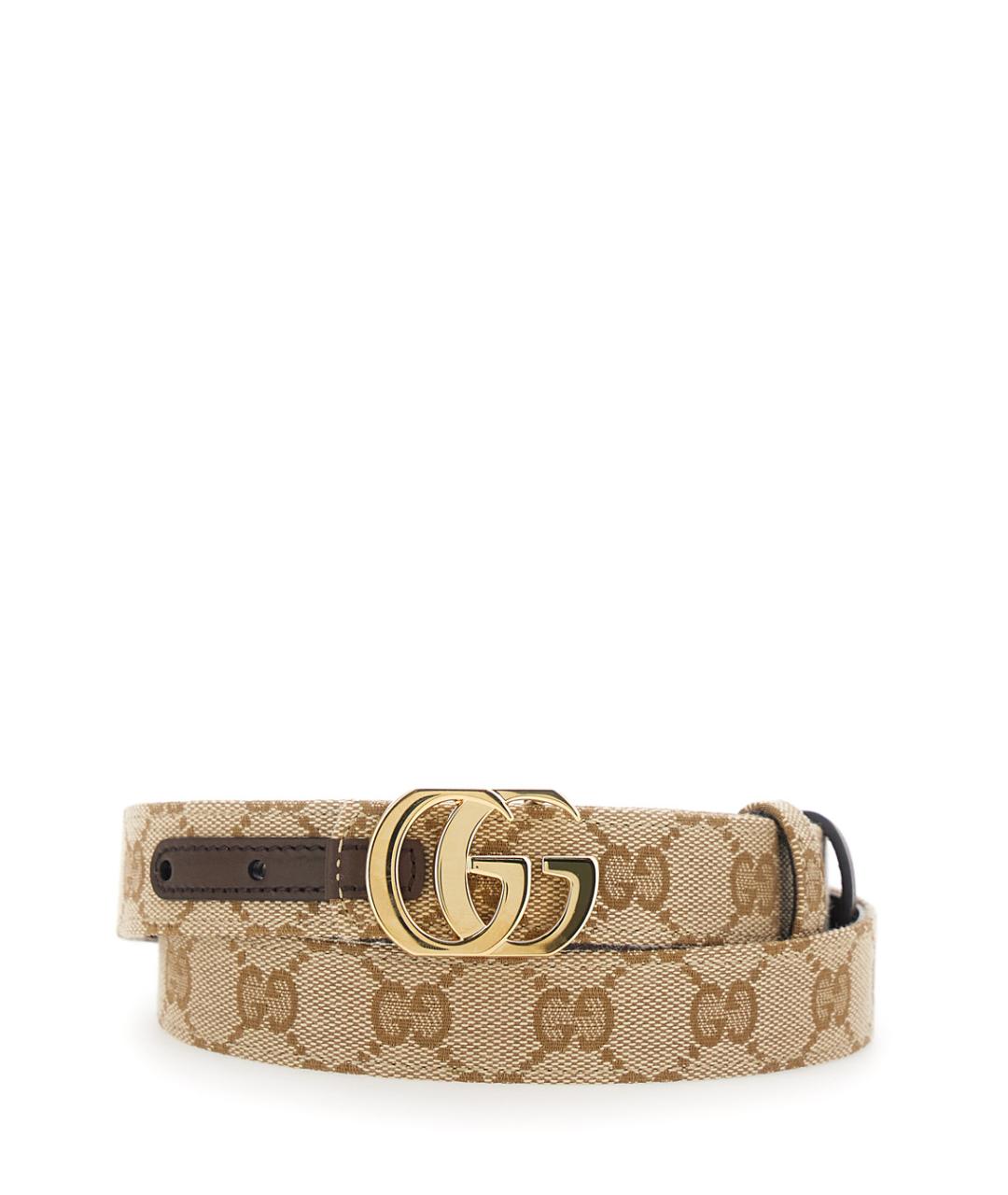 GUCCI Бежевый кожаный ремень, фото 1