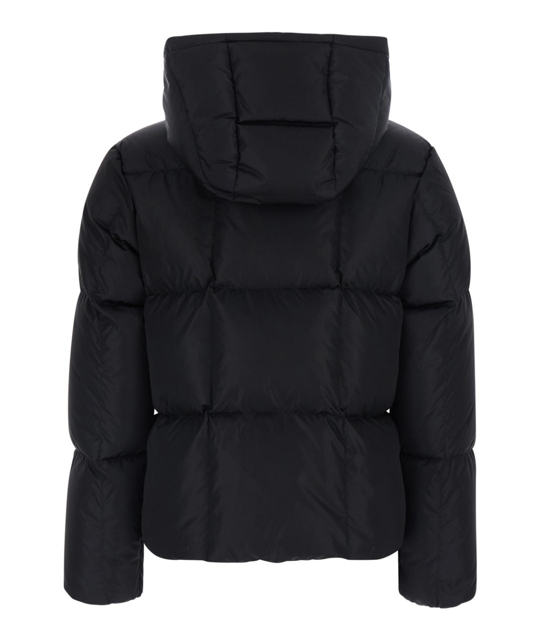 MONCLER Черный полиамидовый пуховик, фото 2