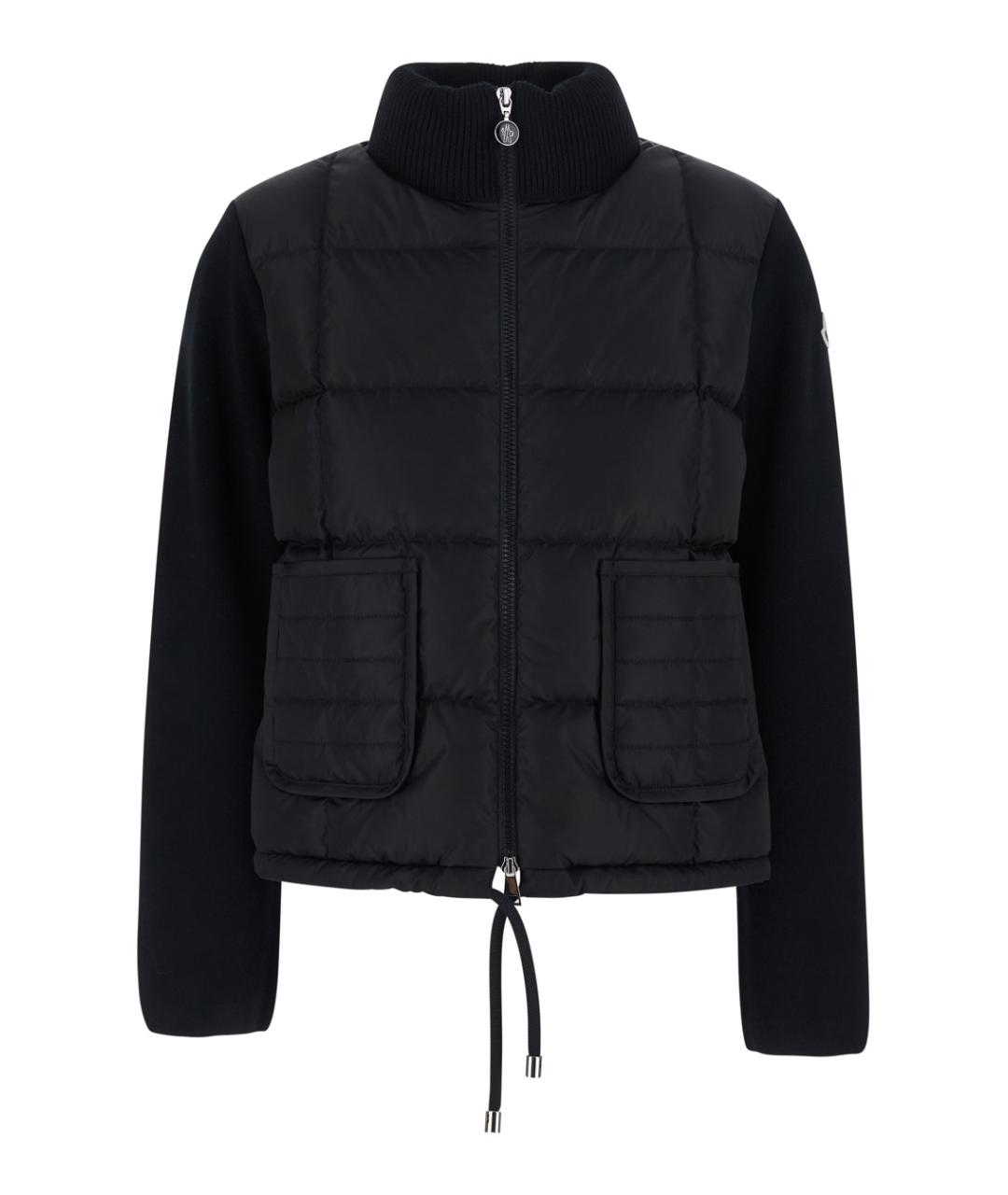 MONCLER Черная шерстяная куртка, фото 1