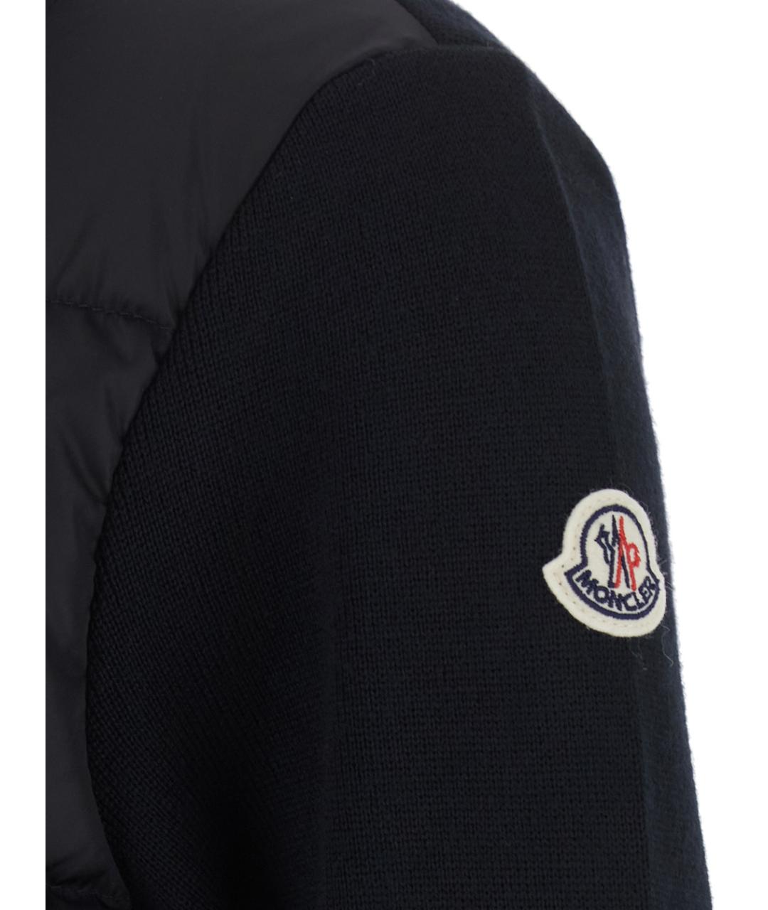 MONCLER Черная шерстяная куртка, фото 3