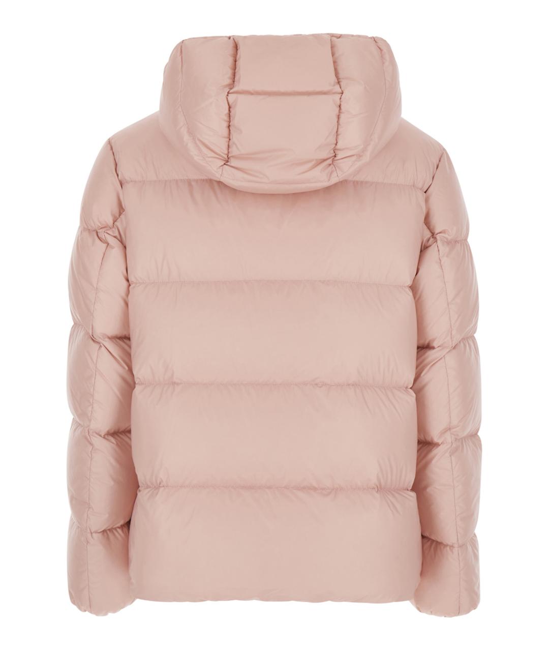 MONCLER Розовый полиамидовый пуховик, фото 2
