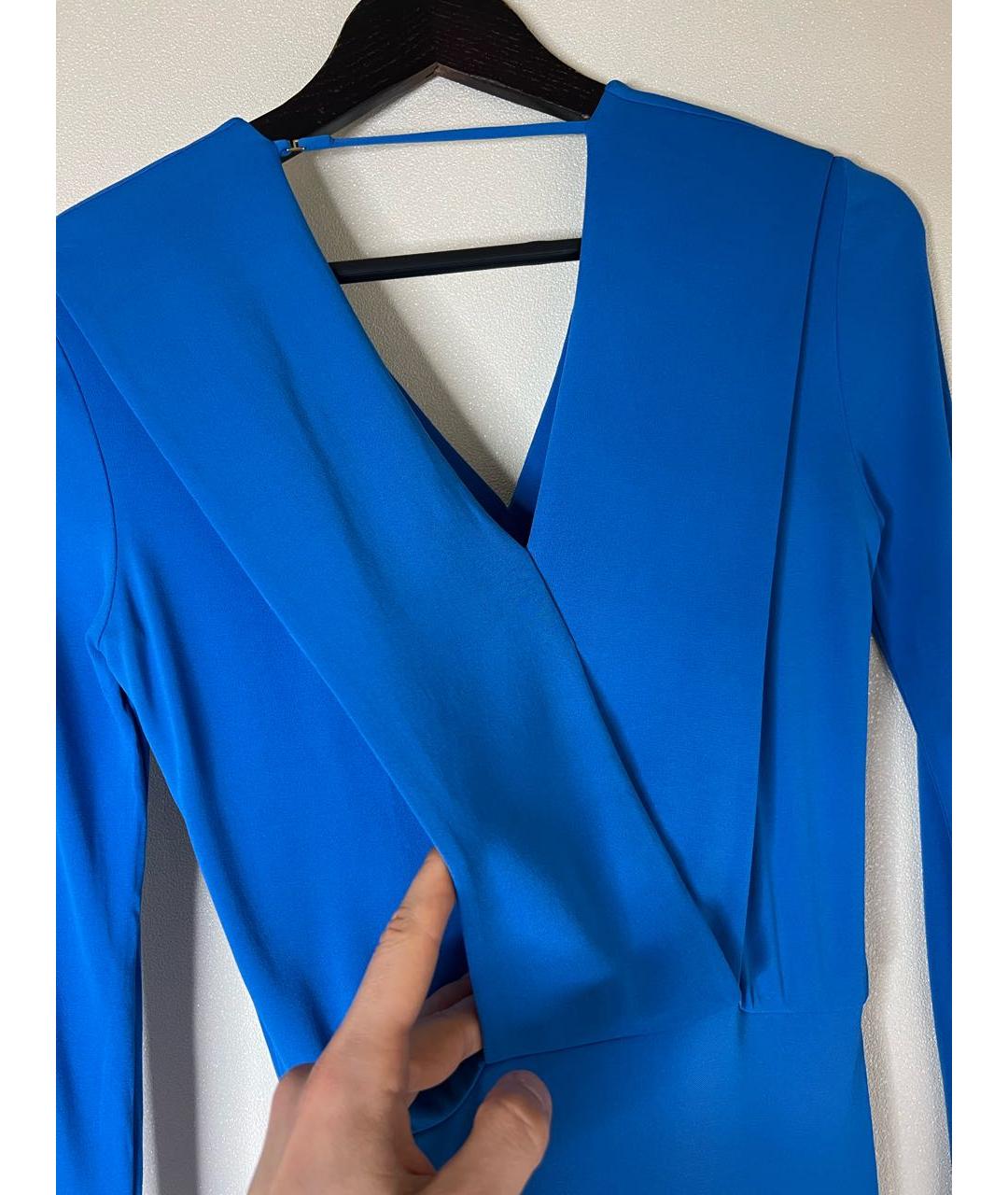 EMILIO PUCCI Синее вискозное вечернее платье, фото 5