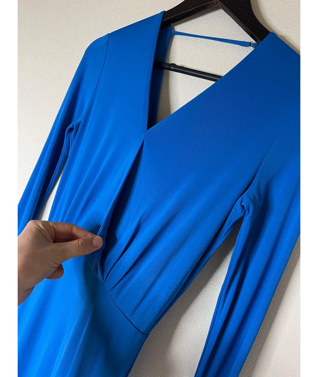 EMILIO PUCCI Синее вискозное вечернее платье, фото 3