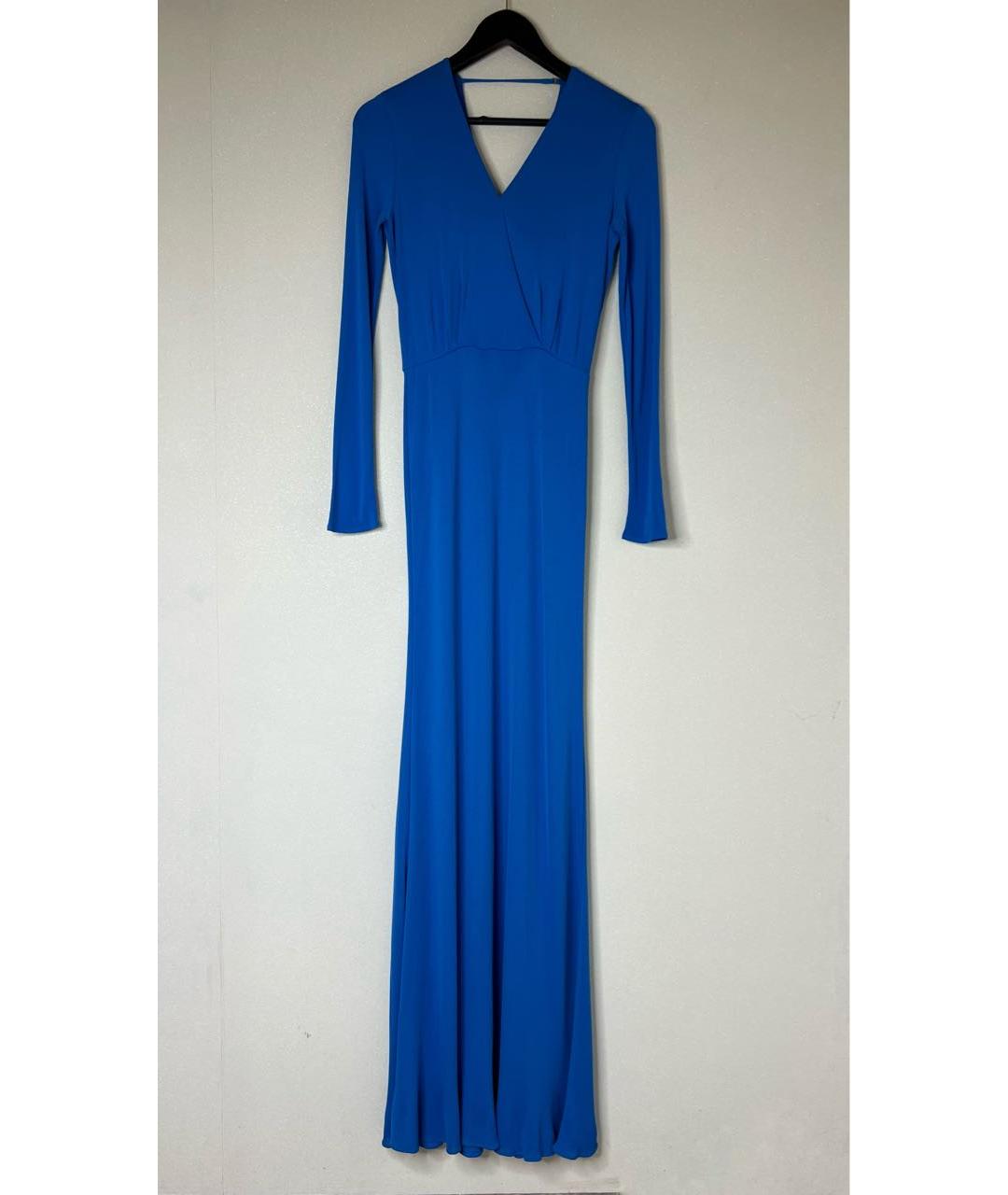 EMILIO PUCCI Синее вискозное вечернее платье, фото 9