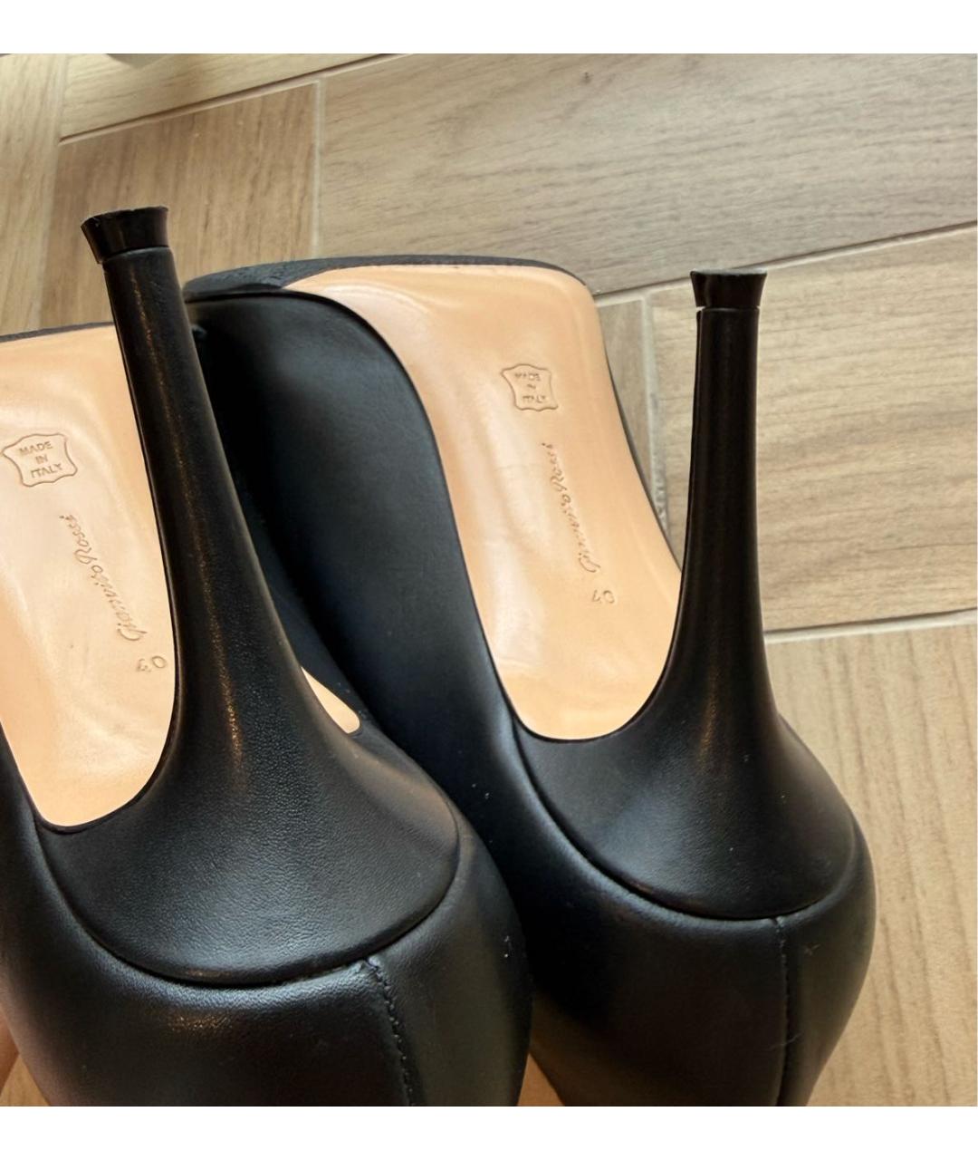GIANVITO ROSSI Черные кожаные туфли, фото 6