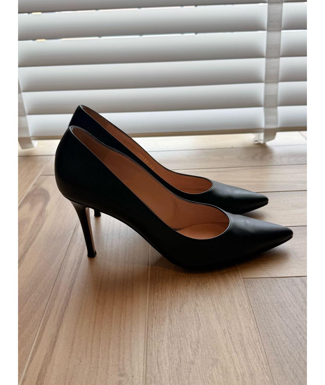 GIANVITO ROSSI Черные кожаные туфли, фото 9