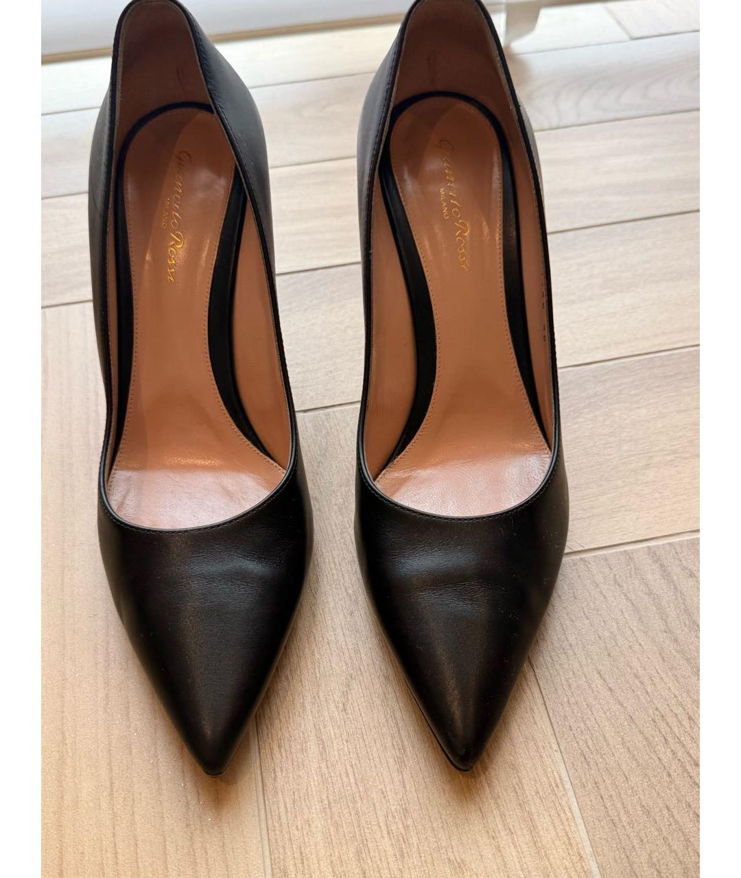 GIANVITO ROSSI Черные кожаные туфли, фото 2