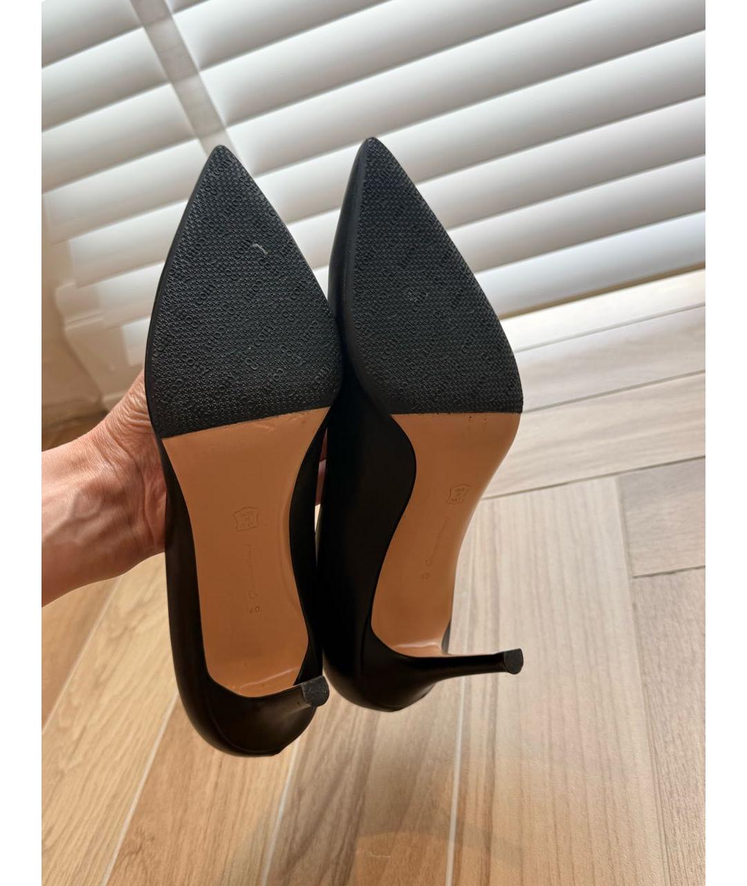 GIANVITO ROSSI Черные кожаные туфли, фото 7