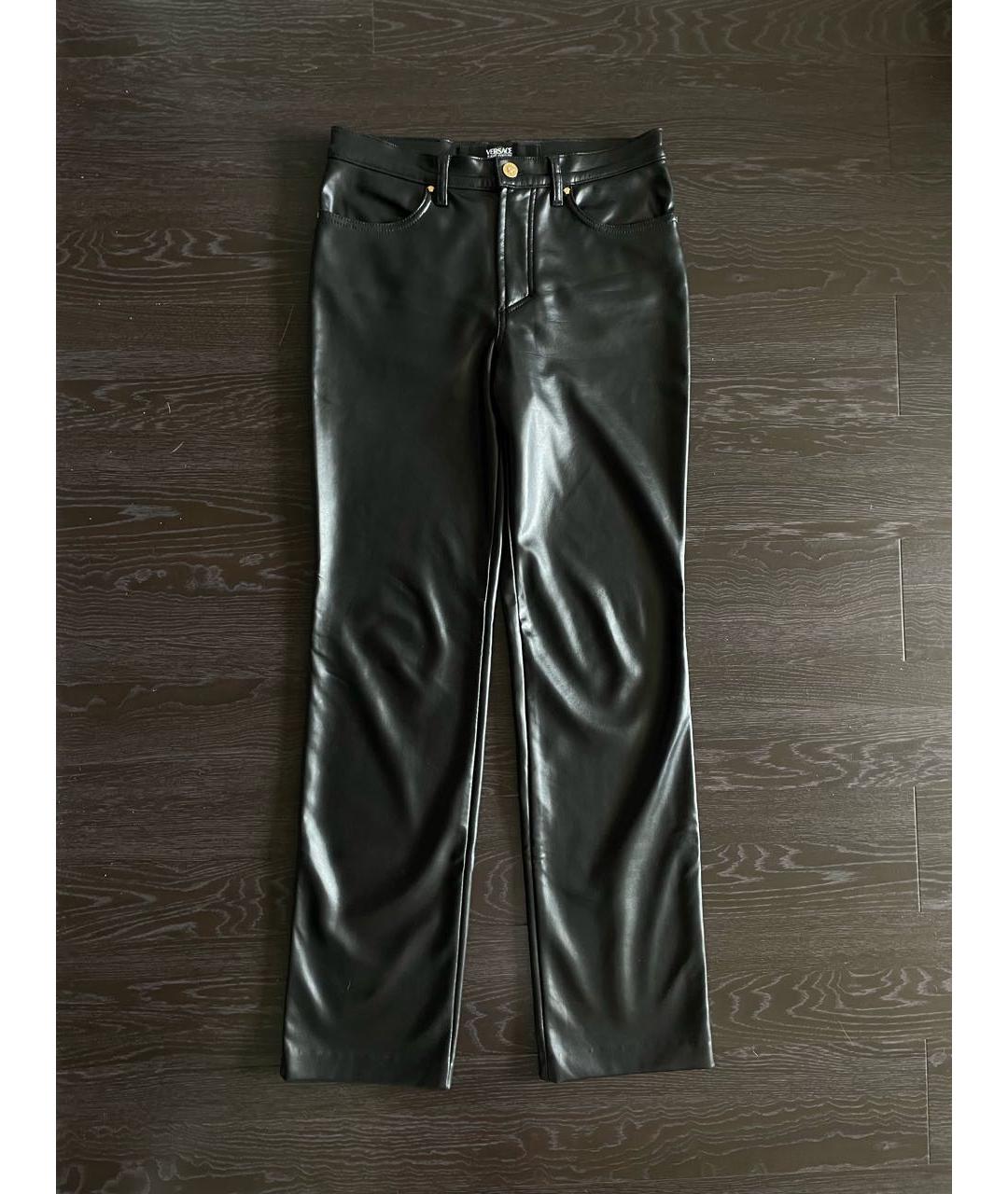 VERSACE JEANS COUTURE Черные повседневные брюки, фото 2