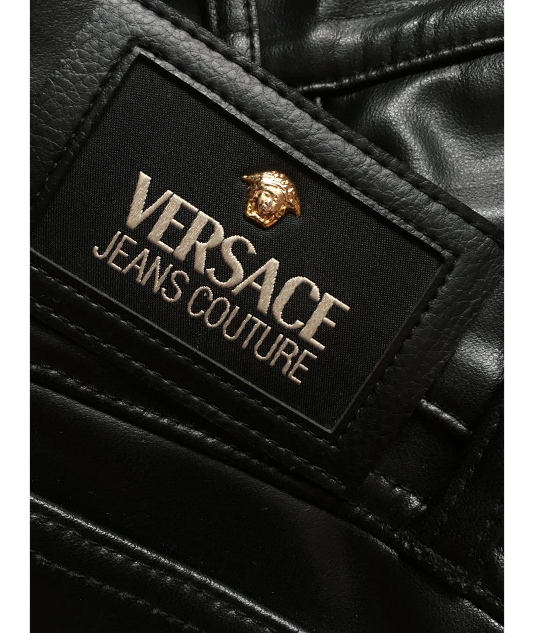 VERSACE JEANS COUTURE Черные повседневные брюки, фото 7