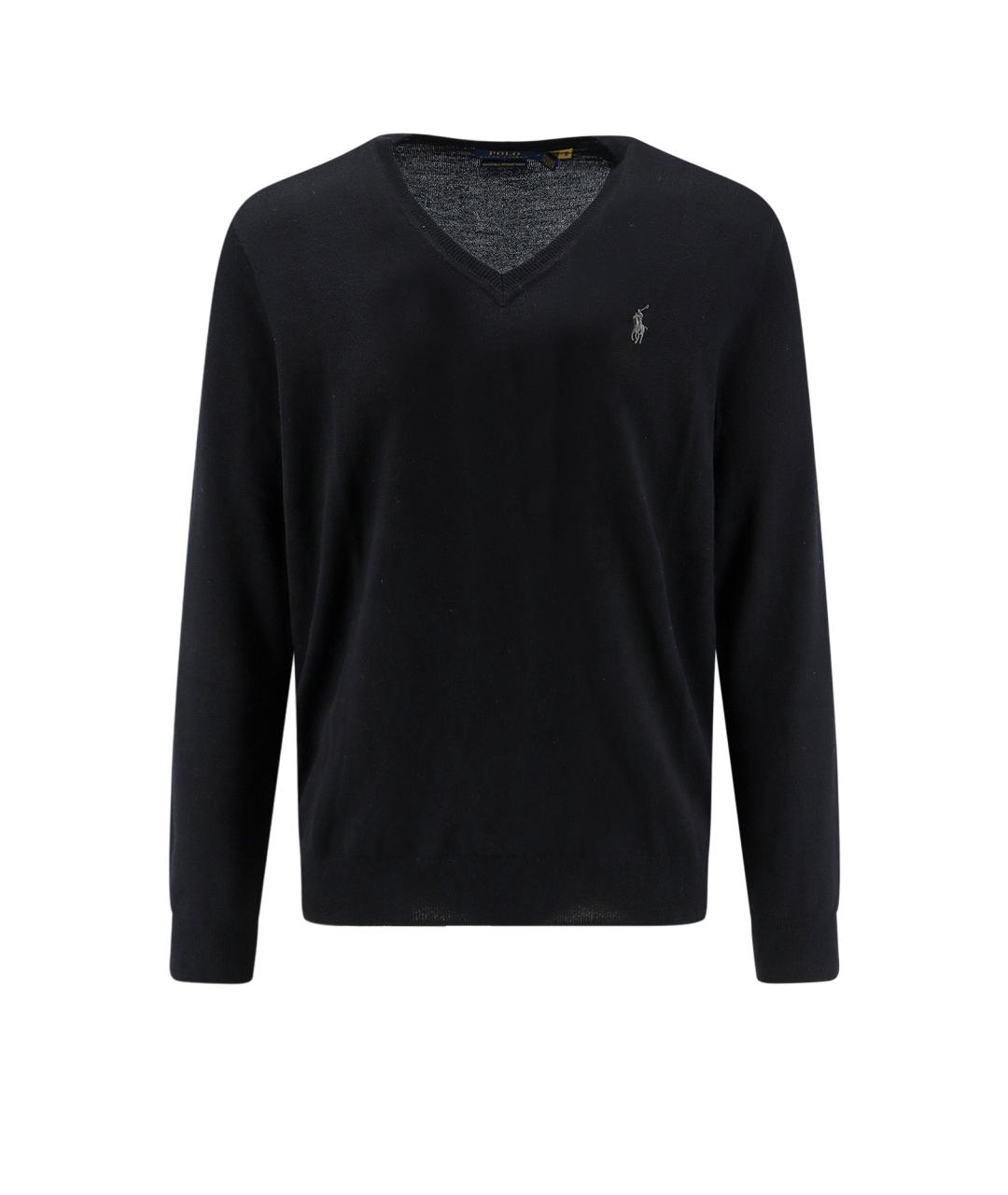POLO RALPH LAUREN Черный шерстяной джемпер / свитер, фото 1