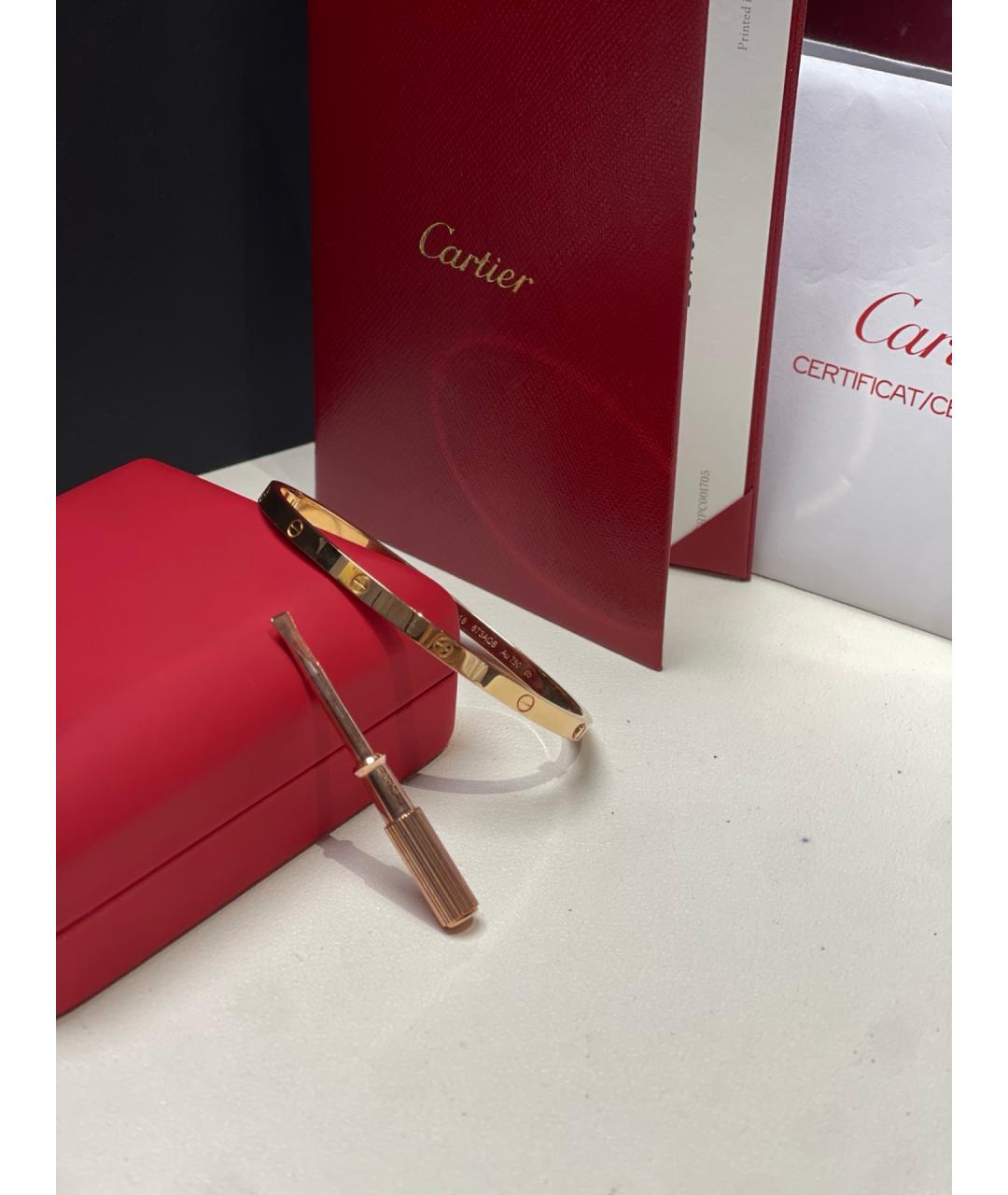 CARTIER Золотой браслет из розового золота, фото 2