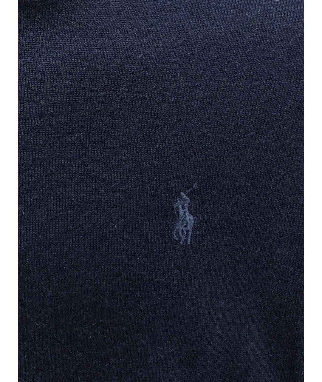 POLO RALPH LAUREN Синий шерстяной джемпер / свитер, фото 3