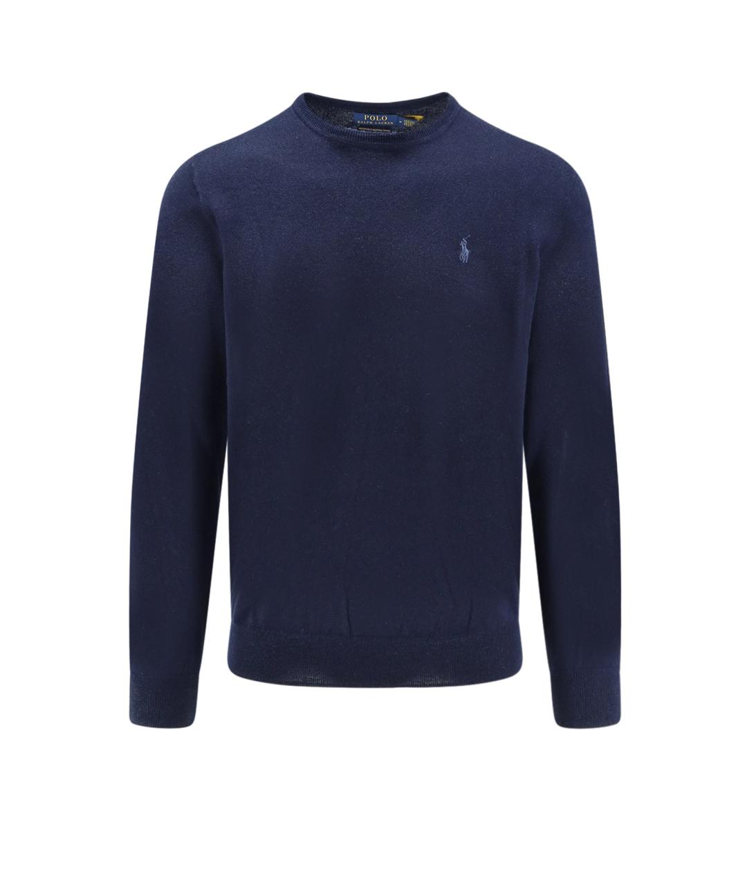 POLO RALPH LAUREN Синий шерстяной джемпер / свитер, фото 1
