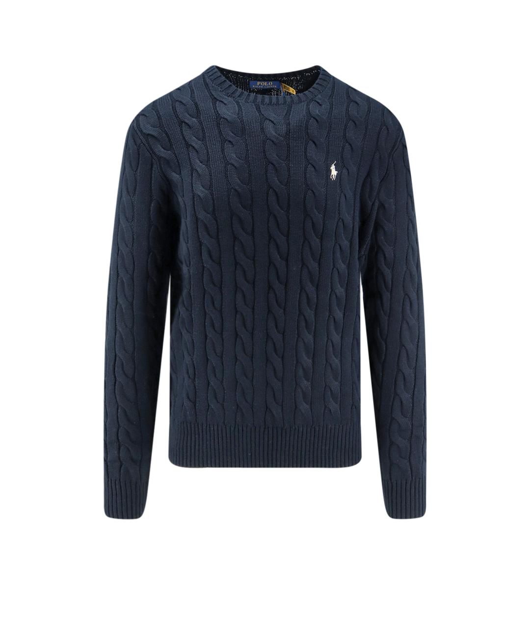 POLO RALPH LAUREN Синий хлопковый джемпер / свитер, фото 1