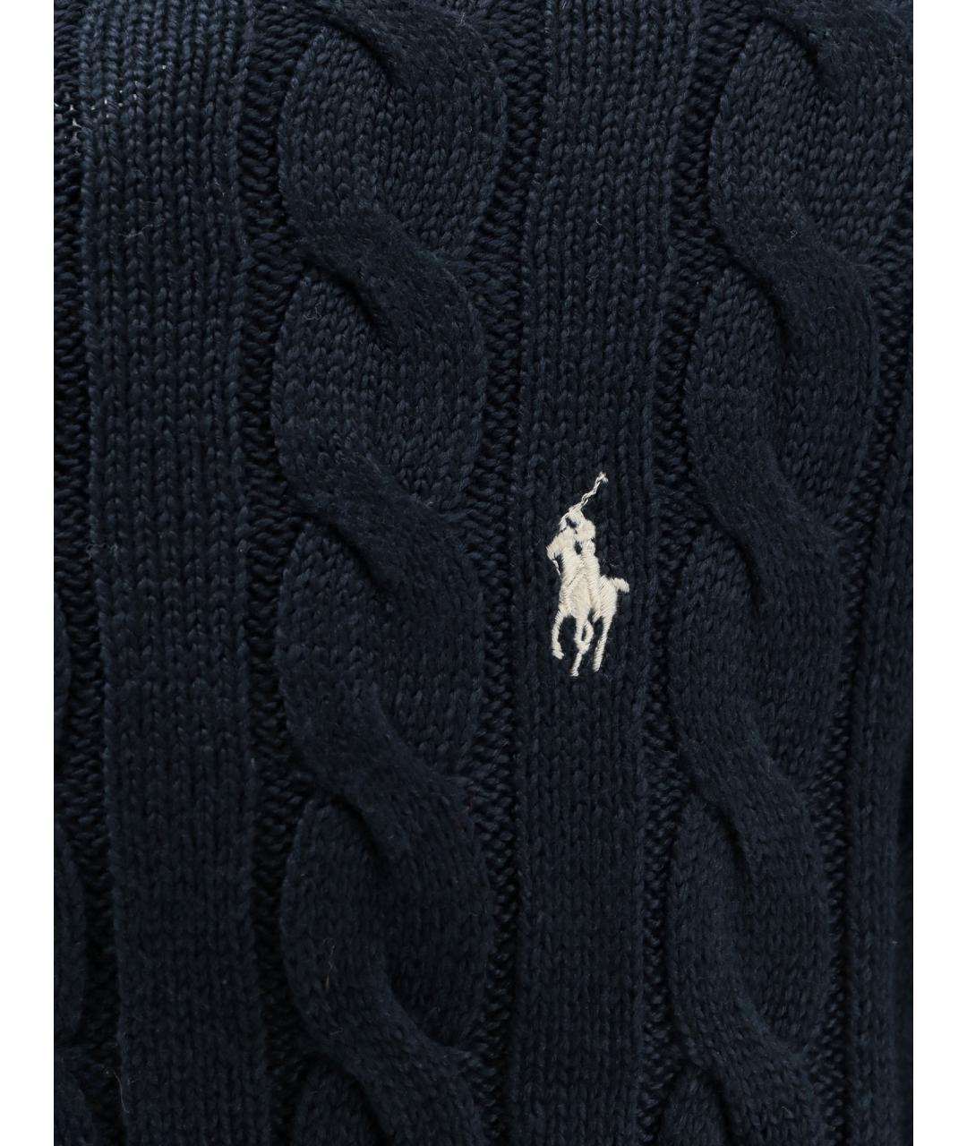 POLO RALPH LAUREN Синий хлопковый джемпер / свитер, фото 3