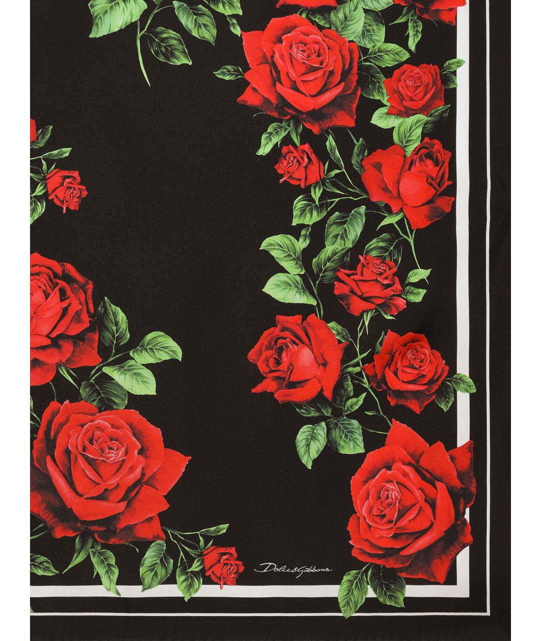 DOLCE&GABBANA Мульти шелковый платок, фото 2