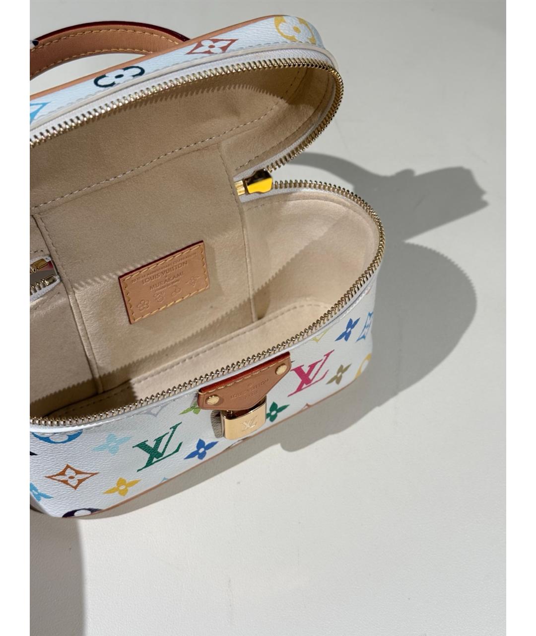 LOUIS VUITTON Бежевая кожаная сумка тоут, фото 8