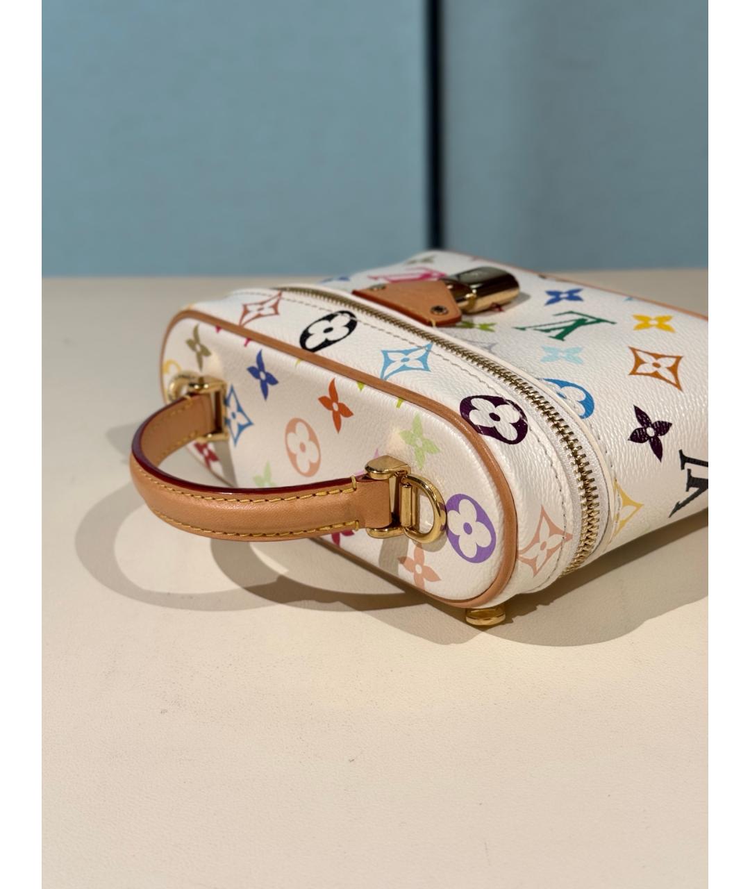 LOUIS VUITTON Бежевая кожаная сумка тоут, фото 7
