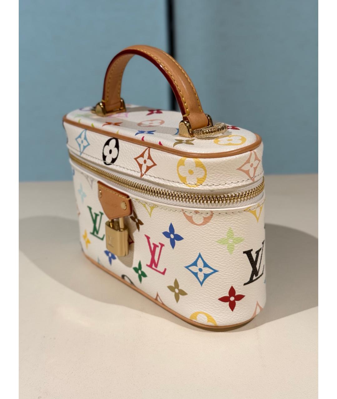 LOUIS VUITTON Бежевая кожаная сумка тоут, фото 5