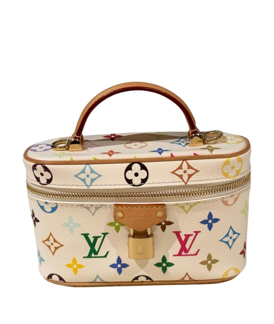 LOUIS VUITTON Бежевая кожаная сумка тоут, фото 11