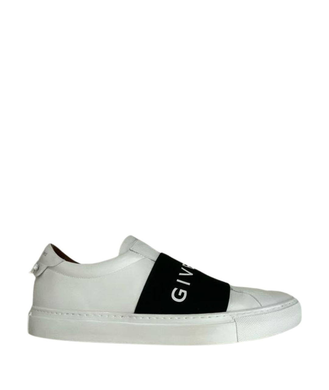 GIVENCHY Белые кожаные низкие кроссовки / кеды, фото 1