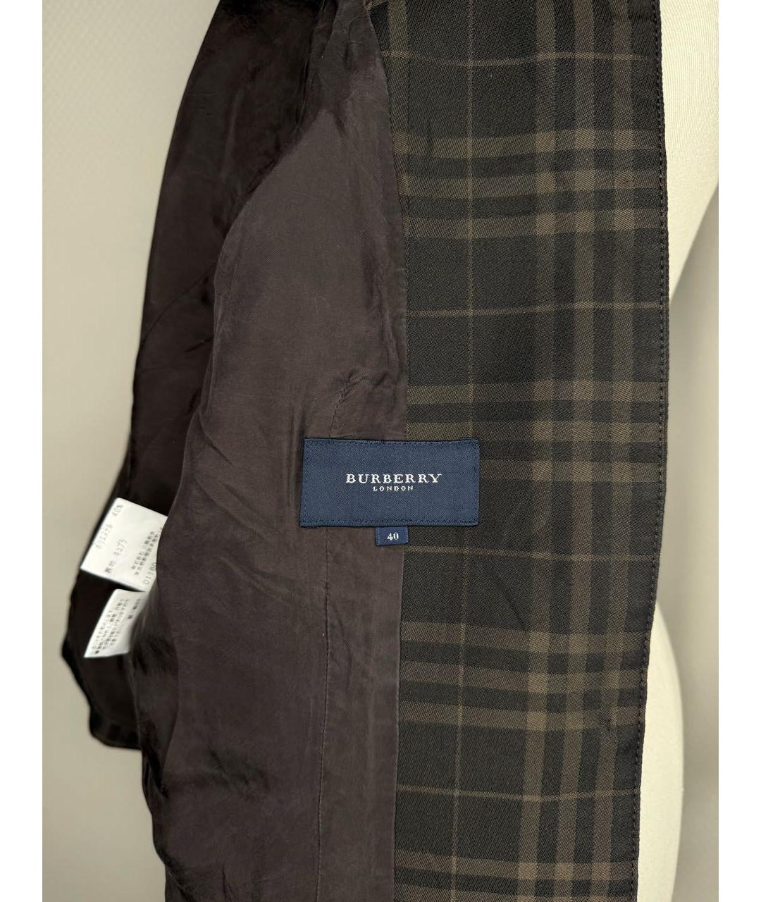 BURBERRY Коричневый жакет/пиджак, фото 5