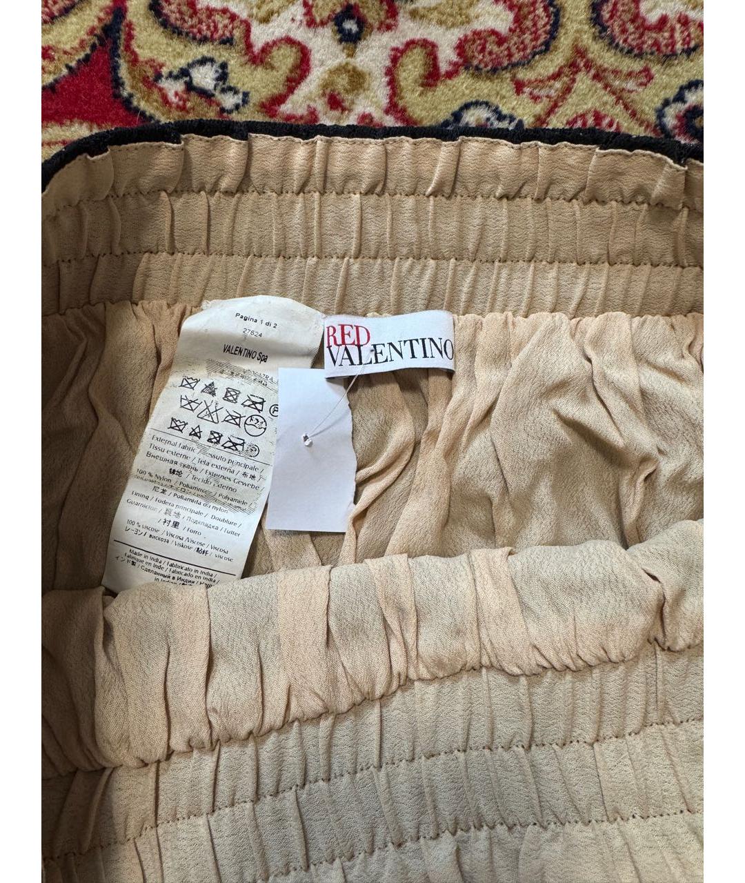 RED VALENTINO Черная полиэстеровая юбка мини, фото 3
